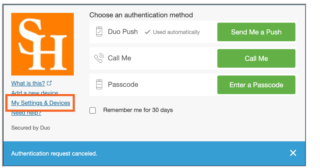 Duo_Settings * Devices